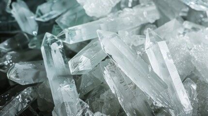 Close up of a pile of methamphetamine crystals