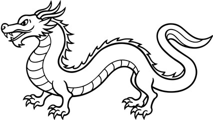 Captivating Chinese Dragon Vector Illustration Unleash the Power of Traditional Artistry