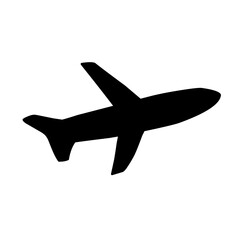 airplane silhouette vector