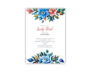 Wedding card background invite vector template greeting card design 