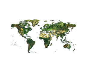 green world map