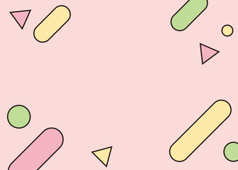 かわいい幾何学背景