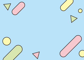 かわいい幾何学背景