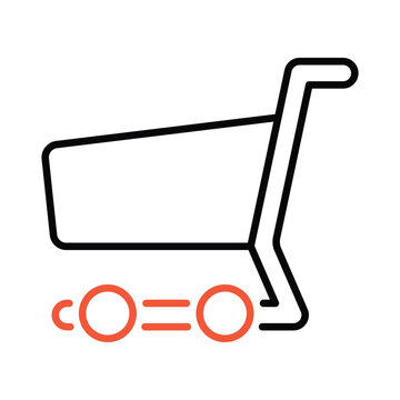 Shopping Cart icon editable stock vector illustration.