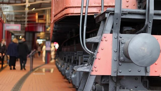 old locomotive front view