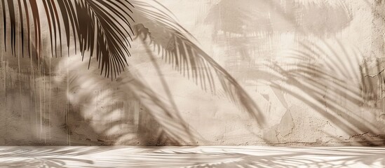 An artistic sepiatoned photo of palm trees on a sandy beach, capturing the beauty of plant life against a serene landscape backdrop