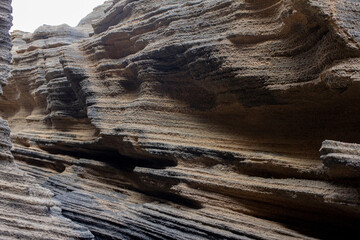 texture of the Canyon of Lanzarote Spain