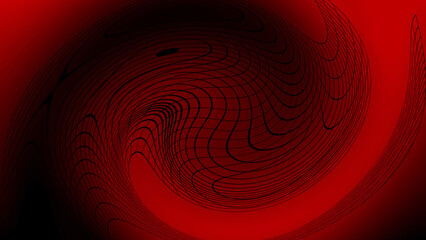 Abstract blurred swirl red black color gradient background. Soft Textured backdrop. Luxury template for device, flyer, poster, web. Digital screen. Premium banner. NFT card. Cover design. Twisted line