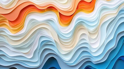 A series of abstract paper cut patterns inspired by sound waves and vibrations