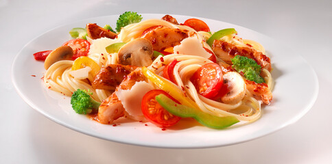 Pasta Verdura, Pasta, Nudeln, Tomaten, gemüse, 