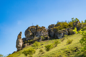 Hike up to Ehrenbürg, also called Walberla, one of the three holy mountains of the Franconians - obrazy, fototapety, plakaty