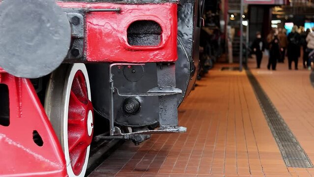 old locomotive front view