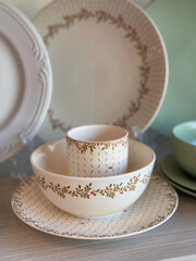 ceramic warehouse display in shop