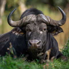 Papier Peint photo Parc national du Cap Le Grand, Australie occidentale a buffalo lying in the grass