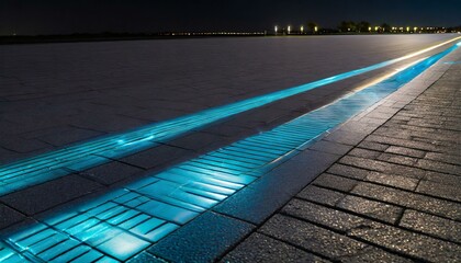 pool at night, wallpaper Winding road at night, reflective pavement markings, pylons, tail lights, minimalism