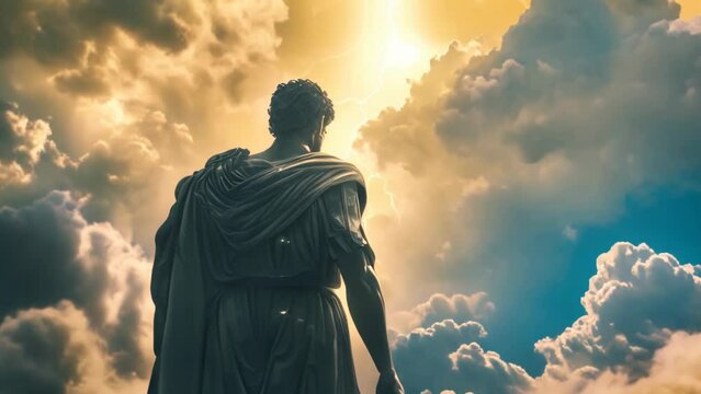 Divine Pantheon: A Glimpse into Greek Mythology. Generative ai