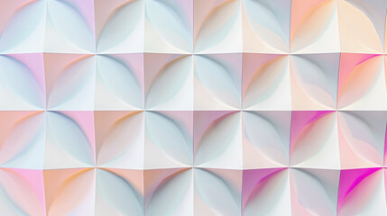 Fototapeta premium Abstract holographic pattern with simple geometric symmetry background.