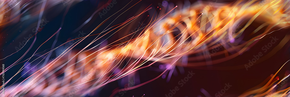 Poster abstract background with signal