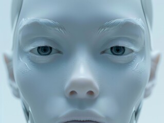 Generic Human Face Futuristic Concept - Front View