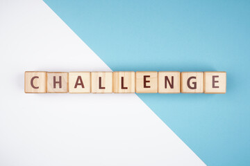 Challenge Words of Encouragement Isolated Background
