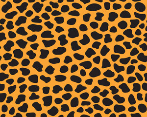 Fototapeta premium Cheetah skin pattern design. Cheetah spots print vector illustration background