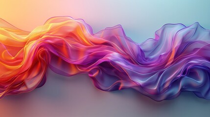 Pastel Fluidity. Gentle Waves of Color in an Abstract Design
