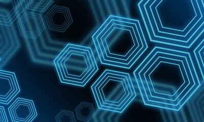 Technology abstract background, digital concepts, neon light cyberpunk 