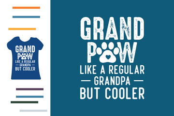 dog owner grandpa t shirt design 