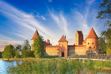 Trakai Historical National Park, UNESCO world heritage, Lithuania.