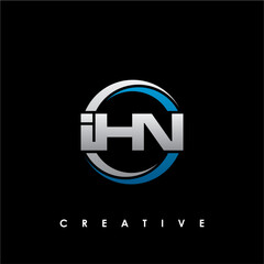 IHN Letter Initial Logo Design Template Vector Illustration