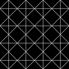 Diamonds, rhombuses, triangles, crossing lines seamless pattern. Geometric image. Folk ornament. Tribal wallpaper. Retro motif backdrop. Ethnic ornate. Geometrical background. Ethnical textile print.