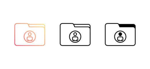 Folder icon design with white background stock illustration