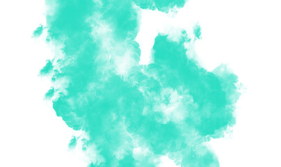 Blue smoke texture on white  background