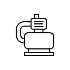 Water pump outline icons, minimalist vector illustration ,simple transparent graphic element .Isolated on white background