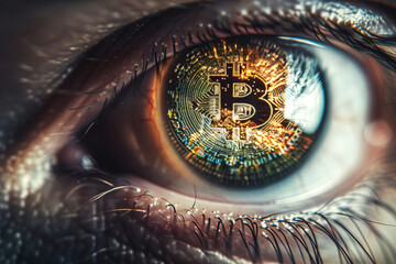 Biometric data from the iris of the eye in exchange for cryptocurrency