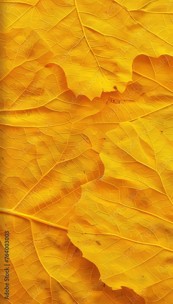 Poster intricate orange leaf skeleton pattern texture ideal for background design projects