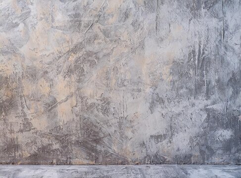 Grunge background stock photo, empty wall made of concrete, cement, or stone. Abstract template