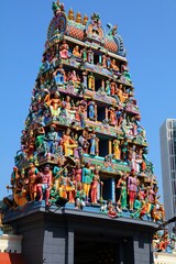 Sri Mariamman Temple in Singapore Chinatown
