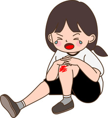 상처 난 여자아이