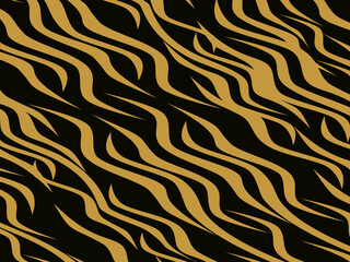 Trendy abstract for background. Animal Print. Seamless vector background. Tiger stripes pattern, animal skin, unique background. Seamless wild animal skin pattern. Wooden slats.