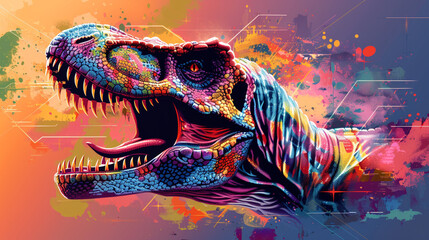 Vibrant Rex: Abstract Background with Vibrant Colors