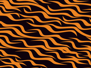 Trendy abstract for background. Animal Print. Seamless vector background. Tiger stripes pattern, animal skin, unique background. Seamless wild animal skin pattern. Wooden slats.