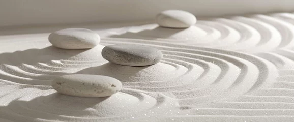 Küchenrückwand glas motiv Zen stones banner © Fox Bread
