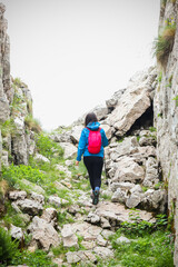 hiker in the mountains