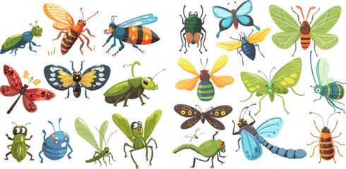 Cartoon insects