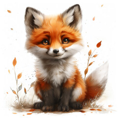 Obraz premium red fox 