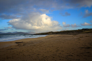 Scarista beach by sunny noon, Harris Isle, Hebrides, Scotland