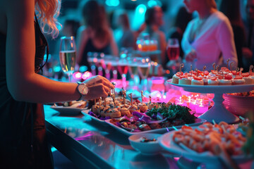 A person offering event planning services for small gatherings and parties, representing an event planning side hustle.