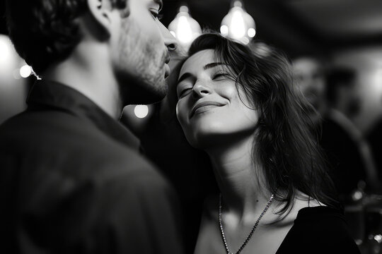 Personal Space Invasion: Woman's Unease at a Social Event