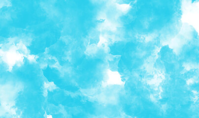 Blue smoke texture on white  background